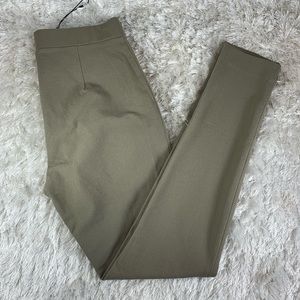 NWOT Theory Army Green Stretch Legging Pants Sz 4